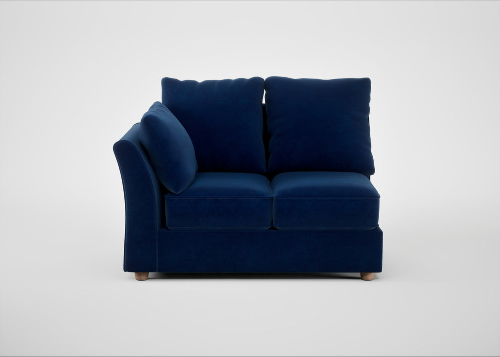 Tailor Double Left Hand Facing Corner Unit Smart Velvet Dusk / Natural