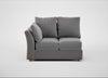 Tailor Double Left Hand Facing Corner Unit Smart Velvet Mercury / Natural