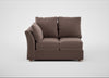 Tailor Double Left Hand Facing Corner Unit Smart Velvet Mouse / Natural