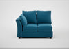 Tailor Double Left Hand Facing Corner Unit Smart Velvet Ocean Blue / Black