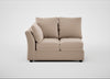 Tailor Double Left Hand Facing Corner Unit Smart Velvet Pebble / Black