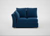 Tailor Double Left Hand Facing Corner Unit Cotton Velvet Petrol / Natural