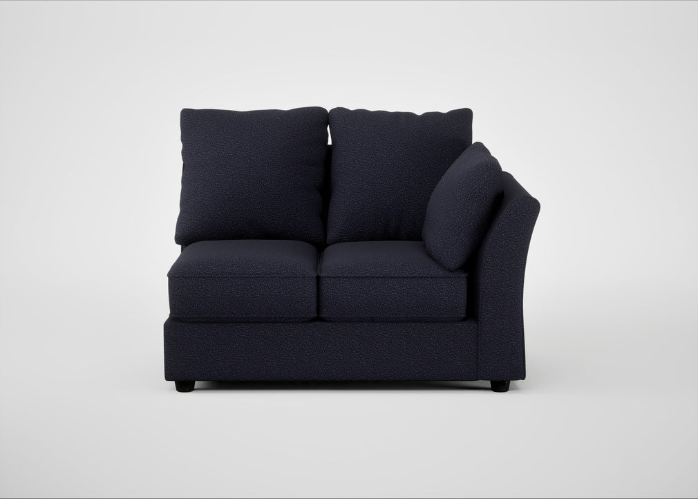 Tailor Double Right Hand Facing Corner Unit Boucle Indigo / Black
