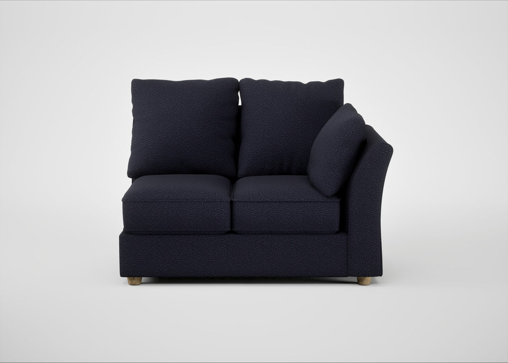 Tailor Double Right Hand Facing Corner Unit Boucle Indigo / Natural
