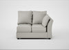 Tailor Double Right Hand Facing Corner Unit Melton Wool Limestone / Black