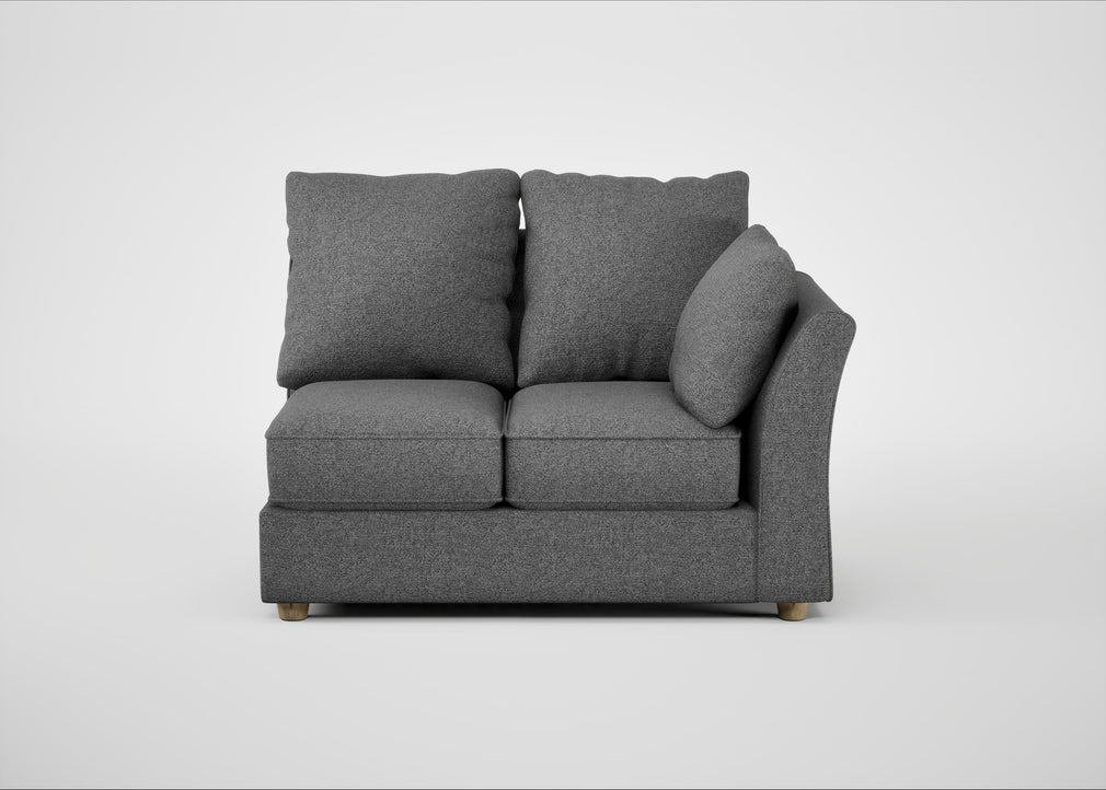 Tailor Double Right Hand Facing Corner Unit Melton Wool Shale / Natural