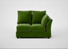 Tailor Double Right Hand Facing Corner Unit Smart Luxe Velvet Grass / Black