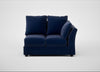 Tailor Double Right Hand Facing Corner Unit Smart Luxe Velvet Midnight / Black