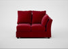 Tailor Double Right Hand Facing Corner Unit Smart Luxe Velvet Mulberry / Black