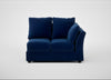 Tailor Double Right Hand Facing Corner Unit Smart Velvet Dusk / Black