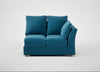 Tailor Double Right Hand Facing Corner Unit Smart Velvet Ocean Blue / Natural