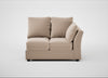 Tailor Double Right Hand Facing Corner Unit Smart Velvet Pebble / Black
