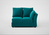 Tailor Double Right Hand Facing Corner Unit Smart Velvet Petrol / Black