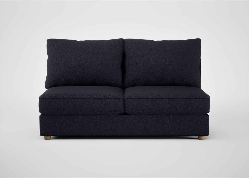 Tailor Large Armless Unit Boucle Indigo / Natural