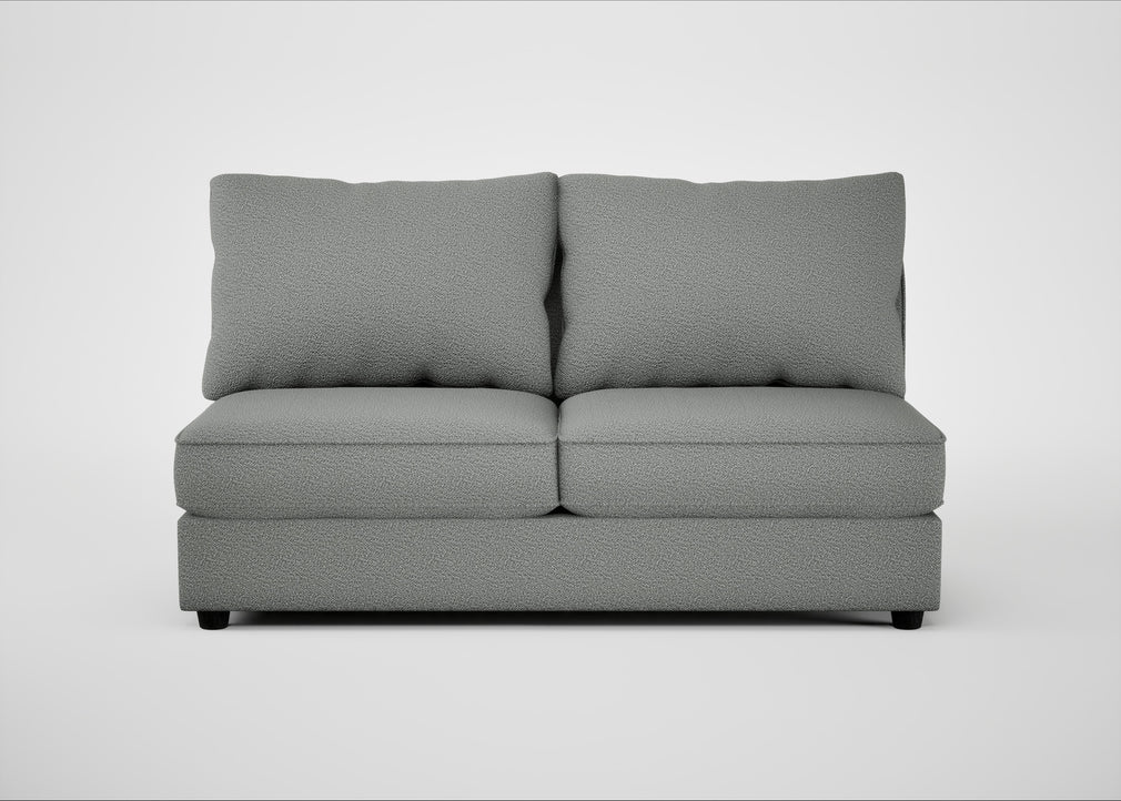 Tailor Large Armless Unit Boucle Steel / Black