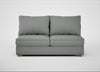 Tailor Large Armless Unit Boucle Steel / Natural