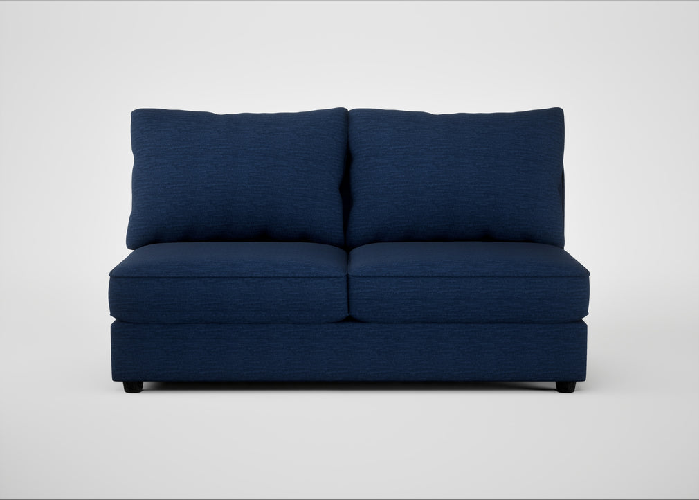 Tailor Large Armless Unit Broad Weave Lagoon / Black
