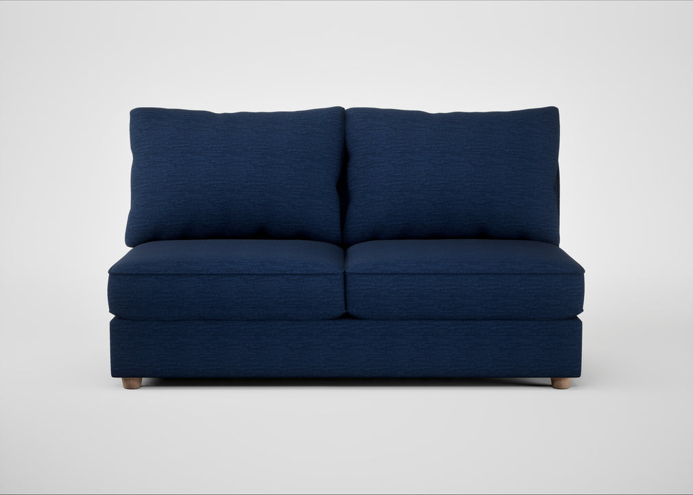 Tailor Large Armless Unit Broad Weave Lagoon / Natural