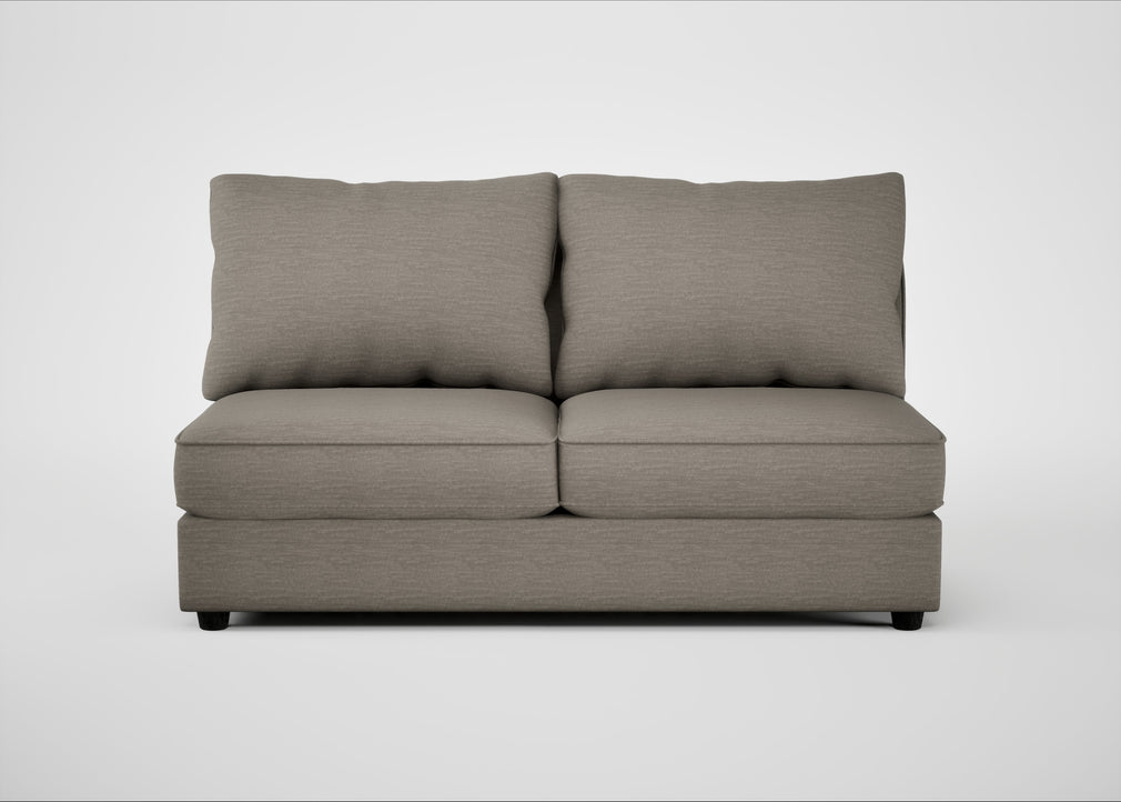 Tailor Large Armless Unit Broad Weave Pebble / Black
