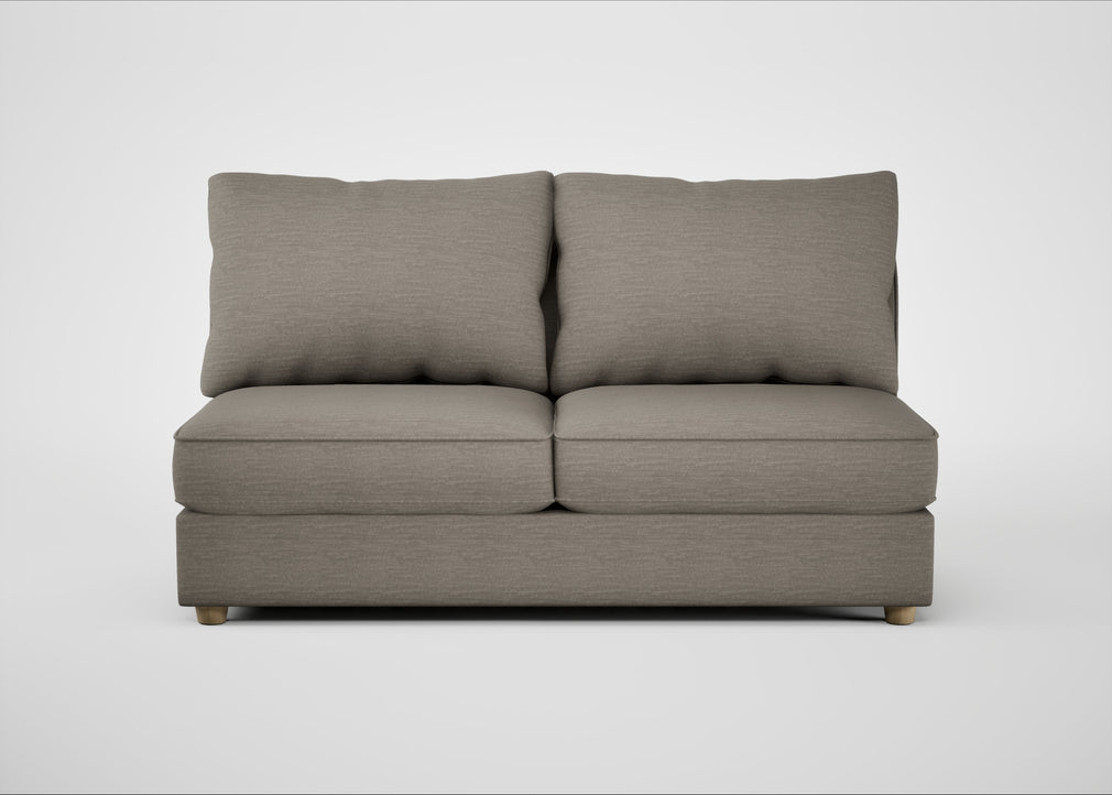 Tailor Large Armless Unit Broad Weave Pebble / Natural