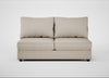 Tailor Large Armless Unit Broad Weave Putty / Black