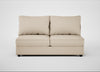 Tailor Large Armless Unit Brushed Cotton Oat / Black