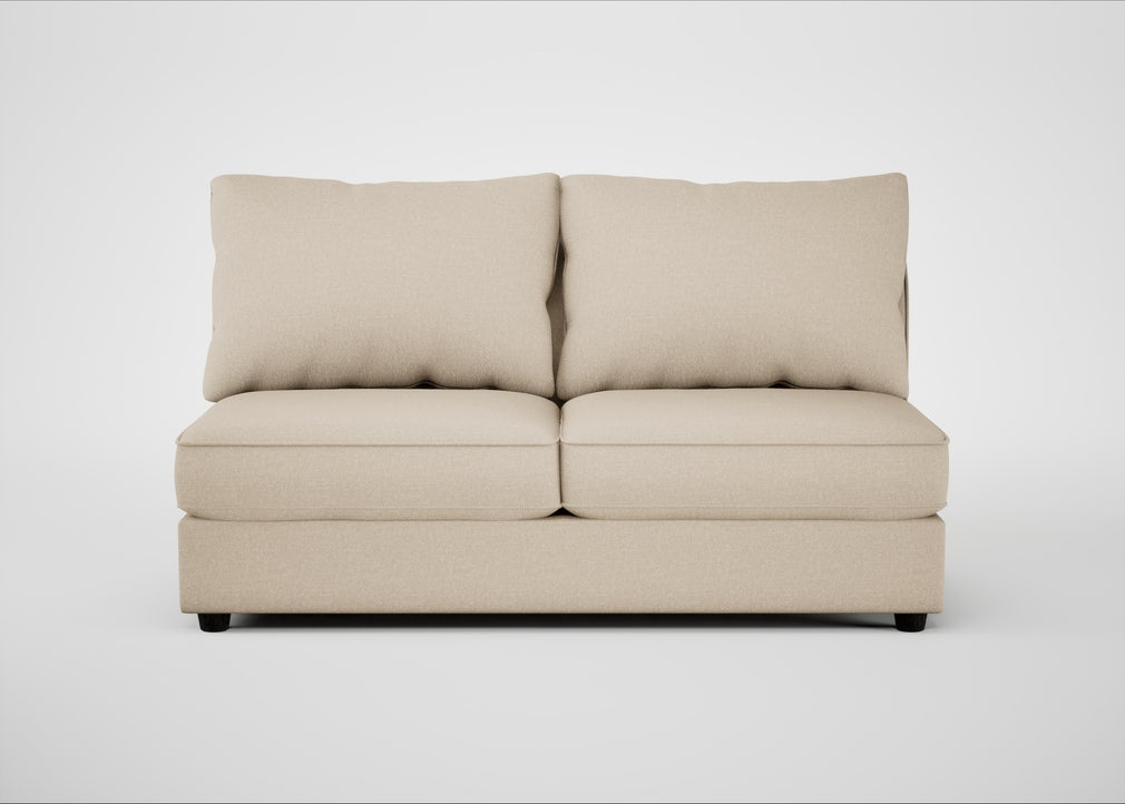 Tailor Large Armless Unit Brushed Cotton Oat / Black