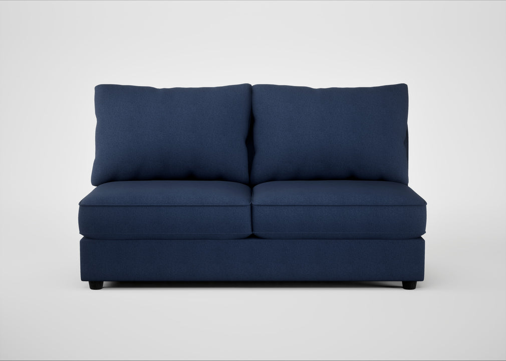 Tailor Large Armless Unit Capelo Linen-Cotton Inkspot / Black