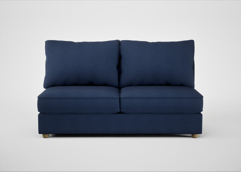 Tailor Large Armless Unit Capelo Linen-Cotton Inkspot / Natural