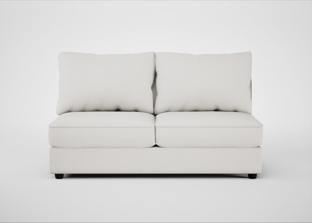 Tailor Large Armless Unit Capelo Linen-Cotton Sea Salt / Black