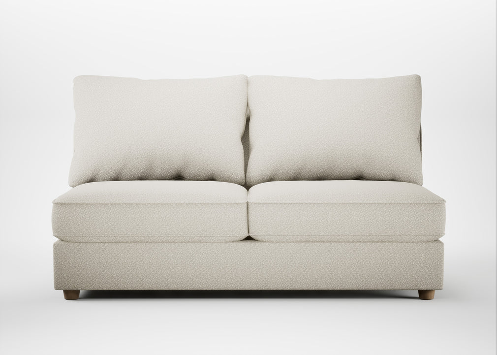 Tailor Large Armless Unit Chunky Boucle Ecru / Natural