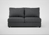 Tailor Large Armless Unit Melton Wool Granite / Black