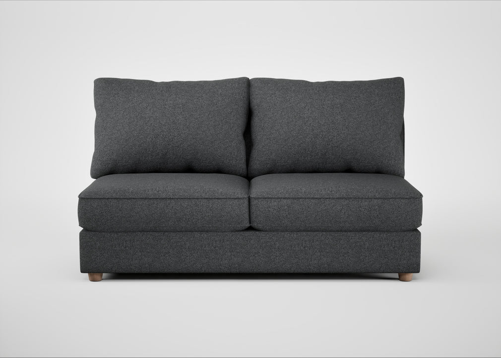 Tailor Large Armless Unit Melton Wool Granite / Natural