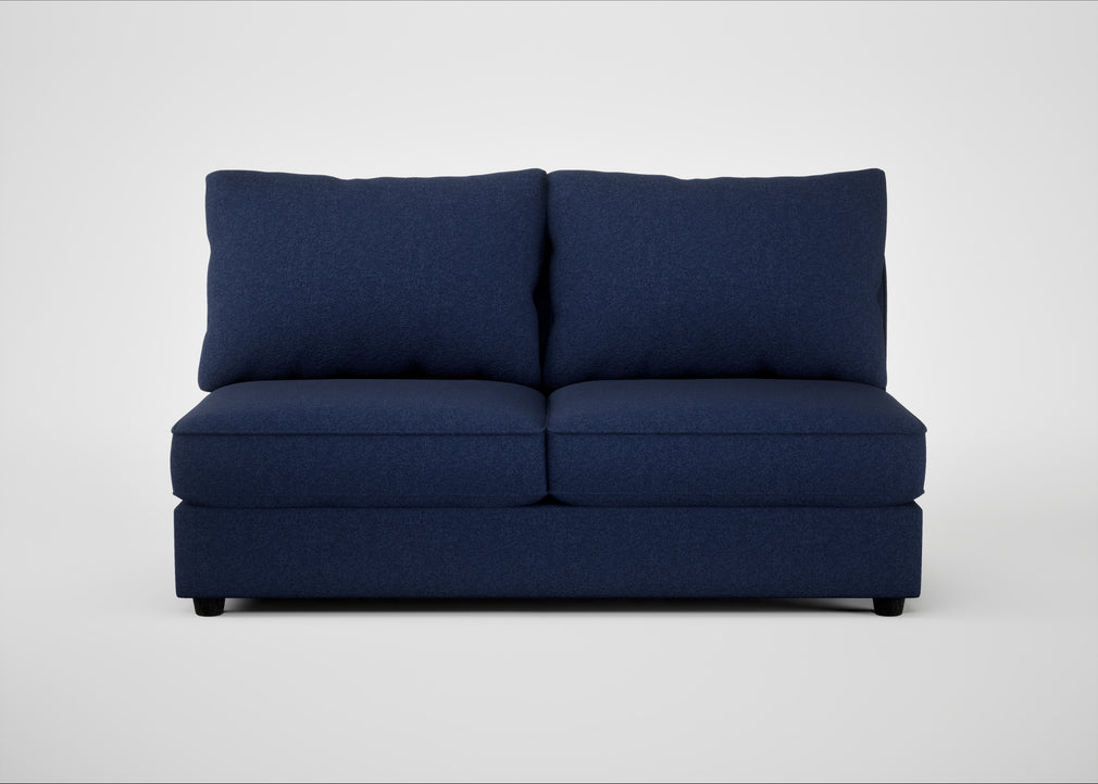 Tailor Large Armless Unit Melton Wool New Navy / Black