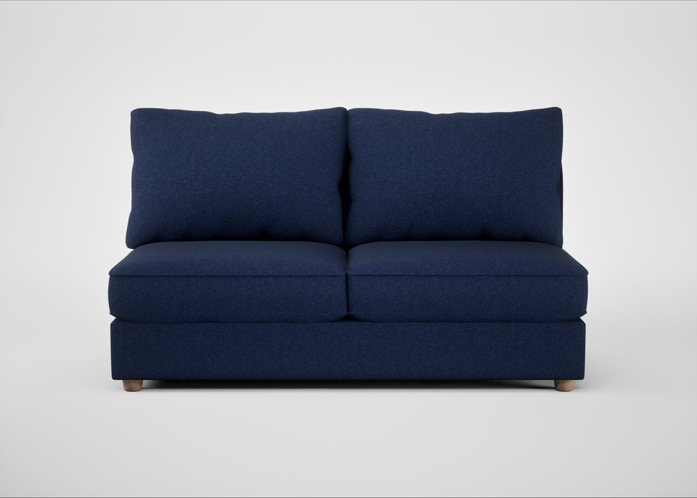 Tailor Large Armless Unit Melton Wool New Navy / Natural