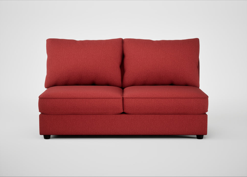 Tailor Large Armless Unit Melton Wool Red Oxide / Black