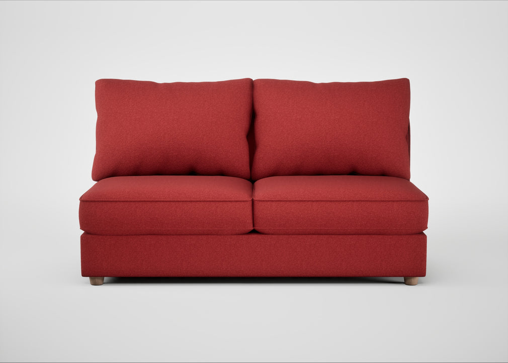 Tailor Large Armless Unit Melton Wool Red Oxide / Natural