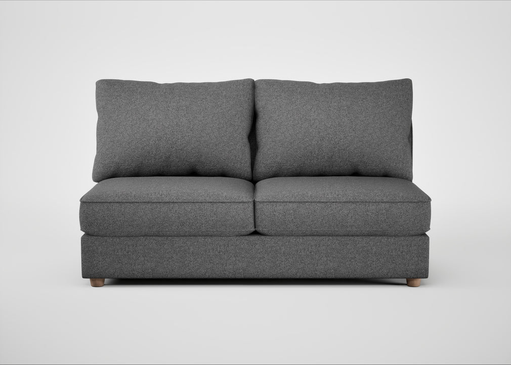 Tailor Large Armless Unit Melton Wool Shale / Natural