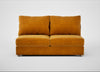 Tailor Large Armless Unit Smart Luxe Velvet Cognac / Natural