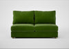 Tailor Large Armless Unit Smart Luxe Velvet Grass / Natural