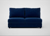 Tailor Large Armless Unit Smart Velvet Dusk / Black