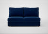 Tailor Large Armless Unit Smart Velvet Dusk / Natural