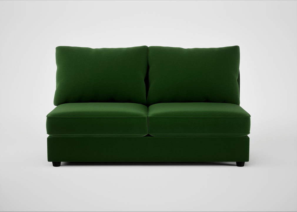 Tailor Large Armless Unit Smart Velvet Forest / Black