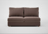 Tailor Large Armless Unit Smart Velvet Mouse / Natural