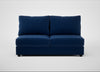 Tailor Large Armless Unit Cotton Velvet Midnight / Black