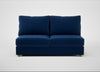 Tailor Large Armless Unit Cotton Velvet Midnight / Natural
