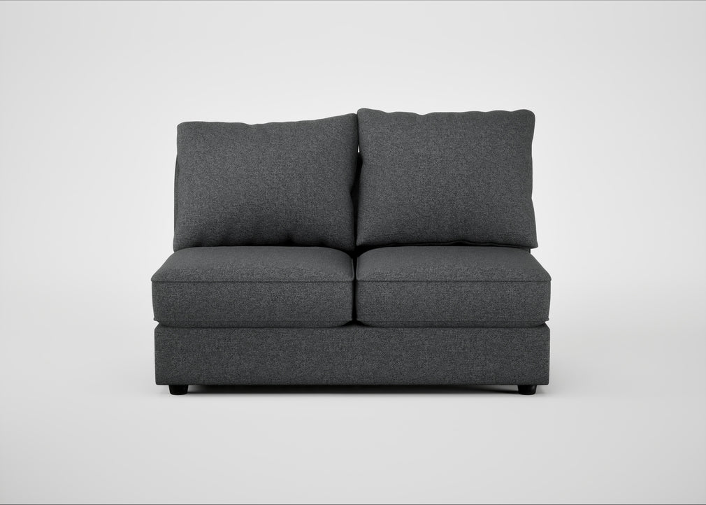 Tailor Medium Armless Unit Melton Wool Granite / Black