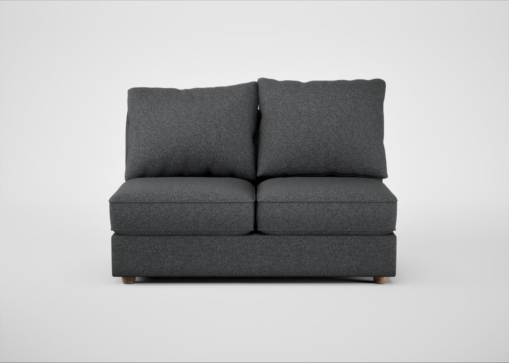 Tailor Medium Armless Unit Melton Wool Granite / Natural