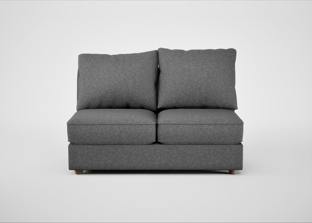 Tailor Medium Armless Unit Melton Wool Shale / Natural