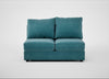 Tailor Medium Armless Unit Smart Luxe Velvet Airforce Blue / Black